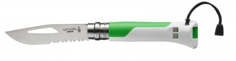 Нож Opinel Specialists Outdoor №08, белый/зеленый