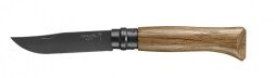Нож Opinel серии Tradition Luxury №08, клинок 8,5см, нерж. сталь, черное PVD покрытие, рукоять-дуб